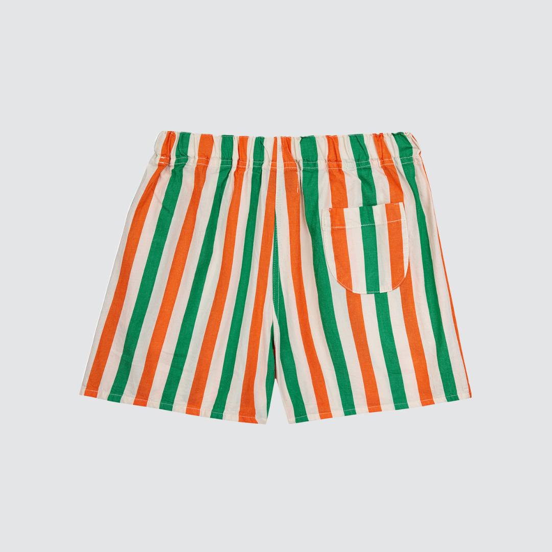 Vertical Stripes Woven Shorts