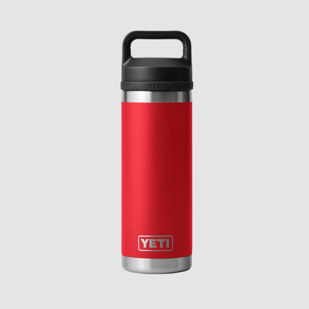 Yeti Rambler Bottle Chug 18oz Rescue Red