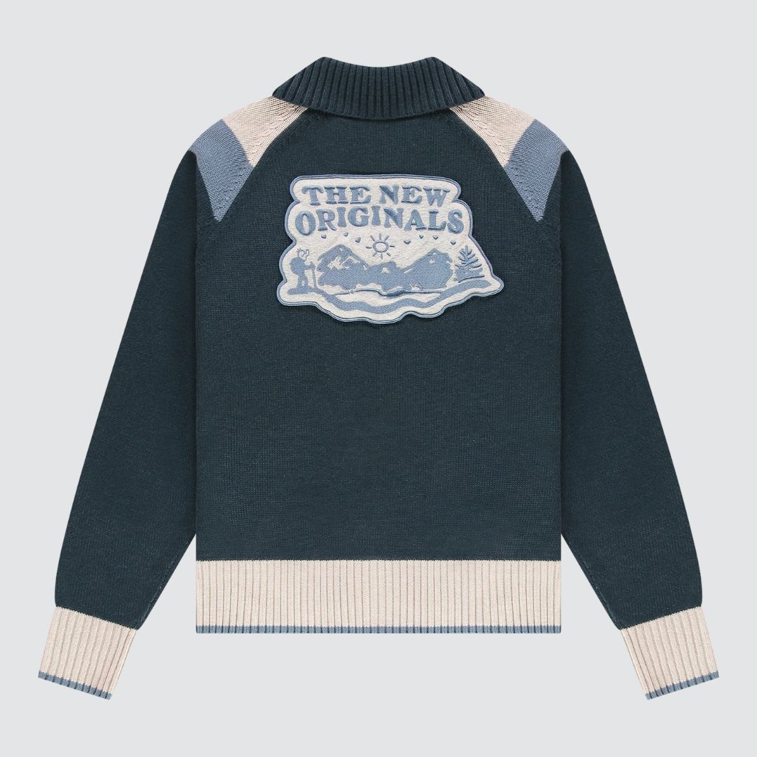 Varsity Zip Up Sweater Magical Forest