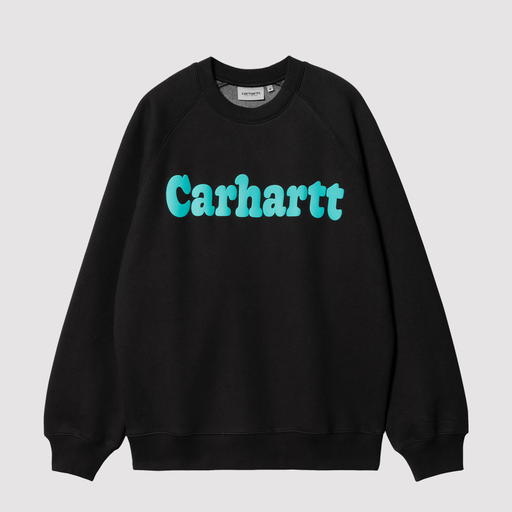 Bubbles Sweat Black / Turquoise