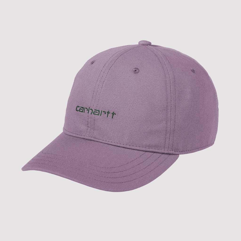 Canvas Script Cap Glassy Purple / Discovery Green