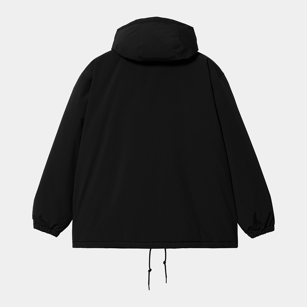 Hooded Coach Jacket Black / White