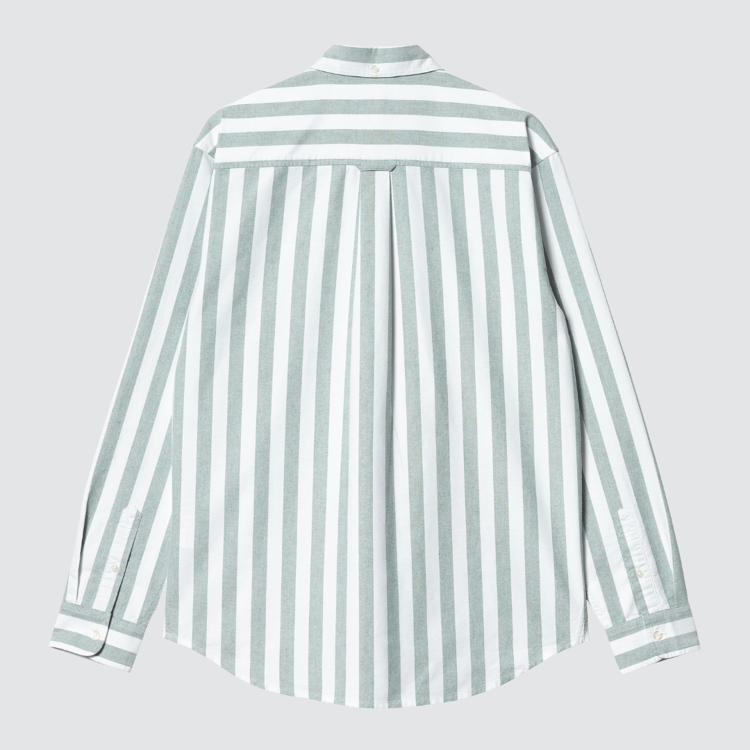 L/S Dillion Shirt Stripe Chervil / White