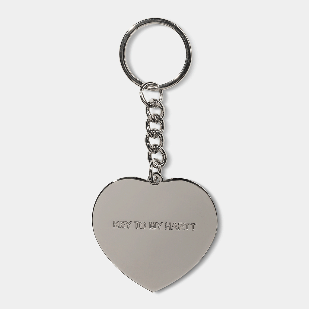 Heart Keychain Black