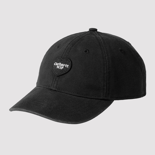 Heart Patch Cap Black