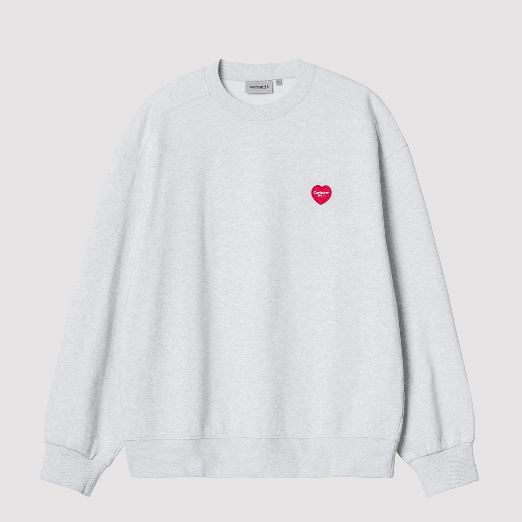 Heart Patch Sweat Ash Heather