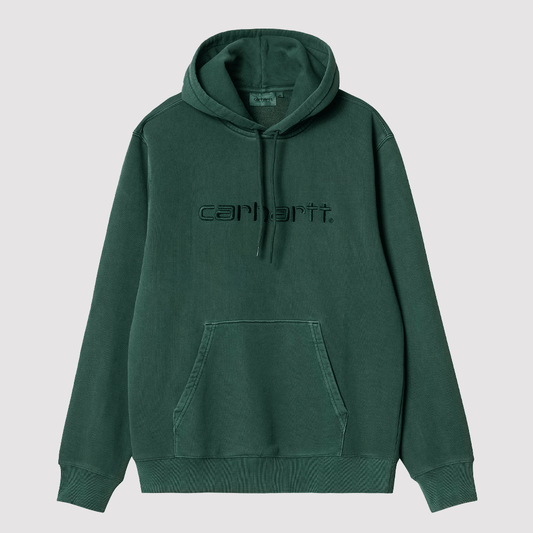 Hooded Duster Sweat Discovery Green Garment Dyed