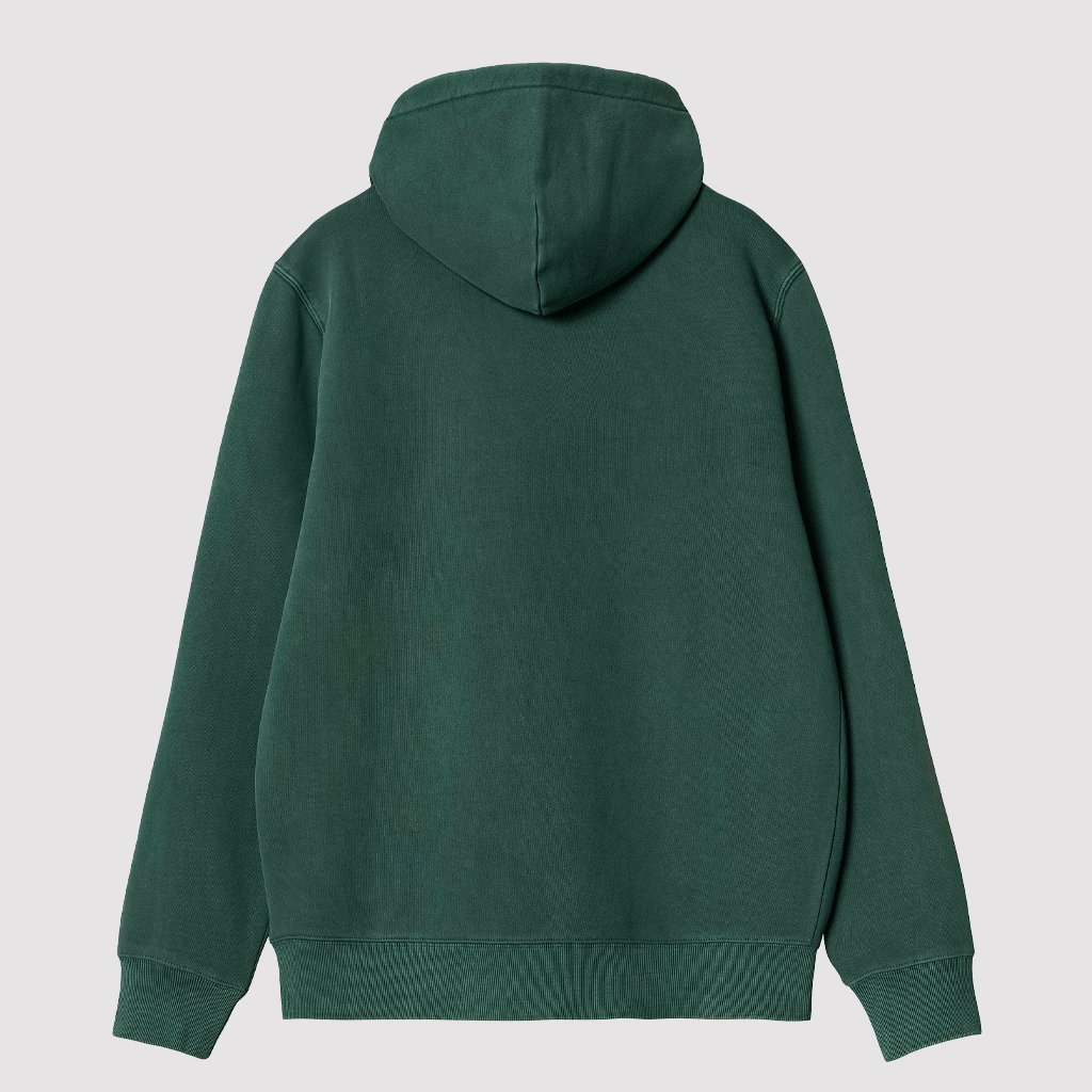 Hooded Duster Sweat Discovery Green Garment Dyed