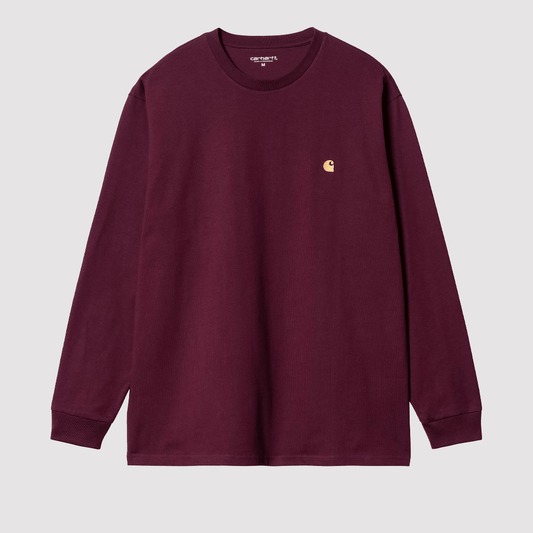 L/S Chase T-Shirt Amarone / Gold