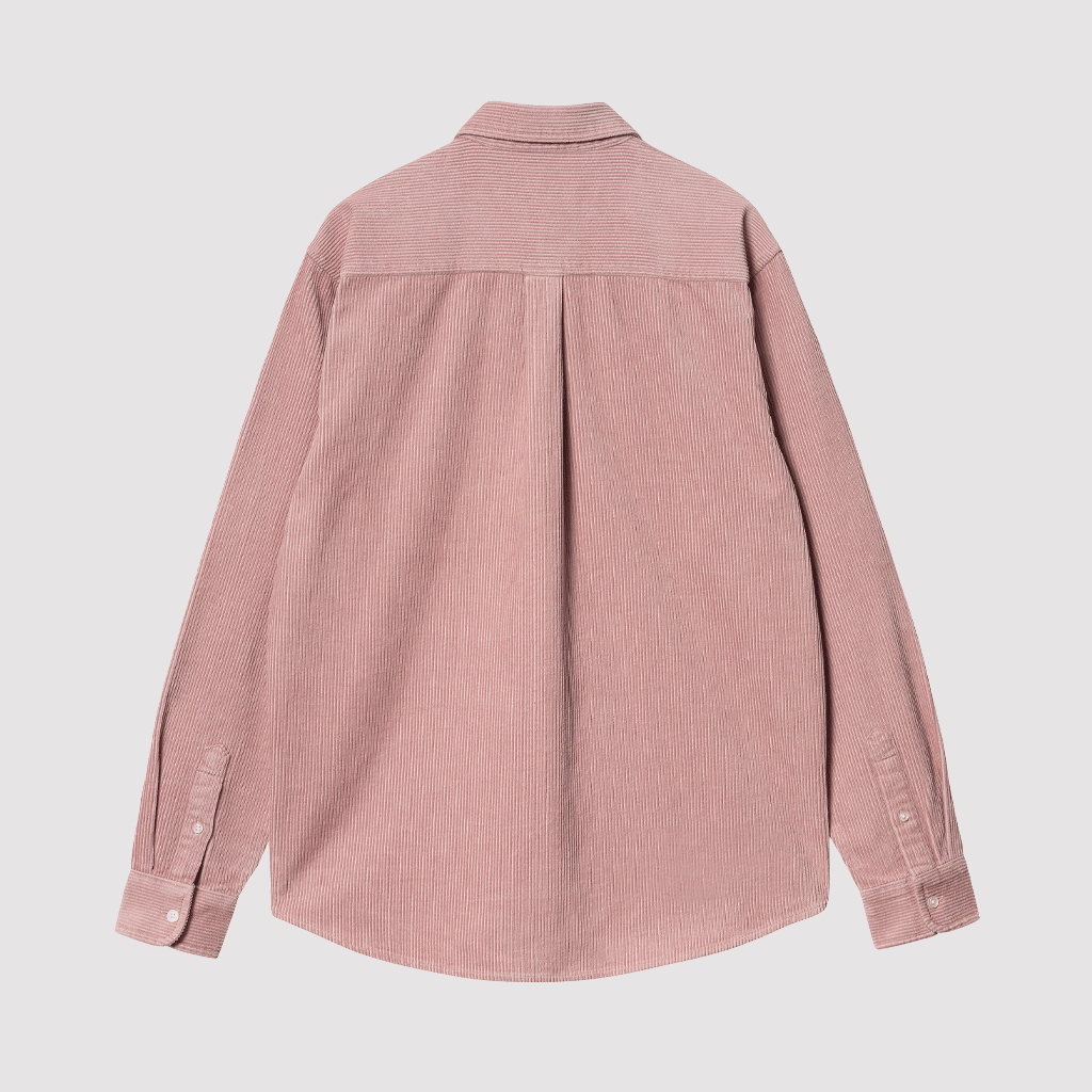L/S Madison Cord Shirt Glassy Pink / Black