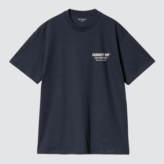 S/S Less Troubles T-Shirt Blue / Wax