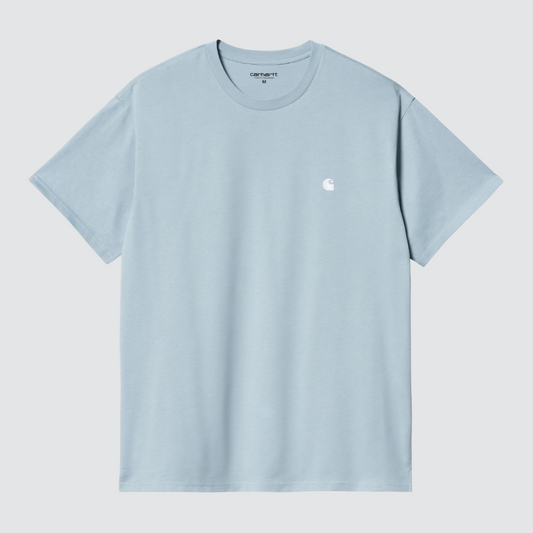 S/S Madison T-Shirt Frosted Blue / White