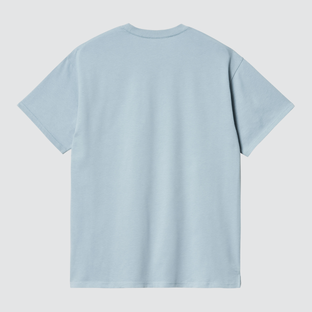 S/S Madison T-Shirt Frosted Blue / White