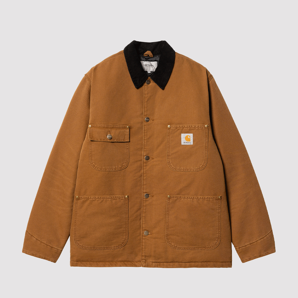 OG Chore Coat Deep H Brown / Black Aged Canvas