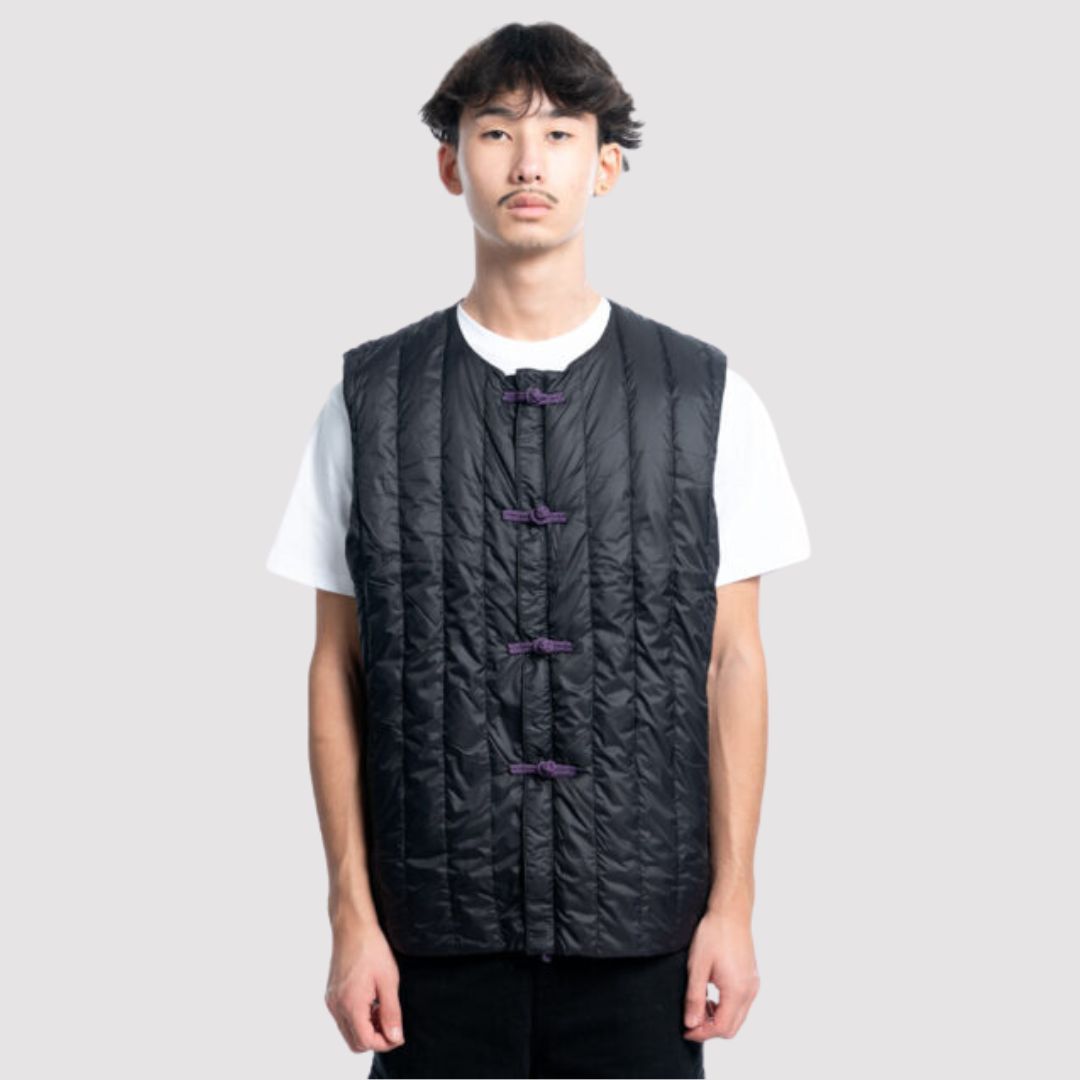 Reversible China Inner Vest Black / Purple