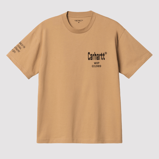 S/S Home T-Shirt Dusty H Brown / Black