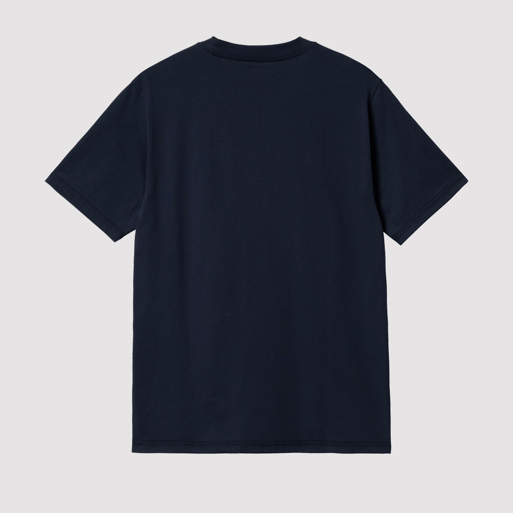 S/S Liquid Script T-Shirt Blue