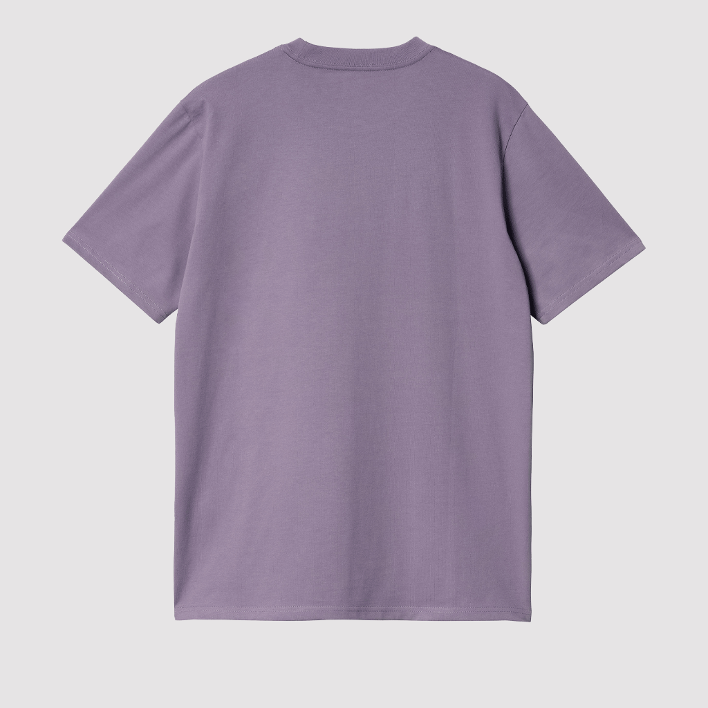 S/S Script T-Shirt Glassy Purple / Discovery Green