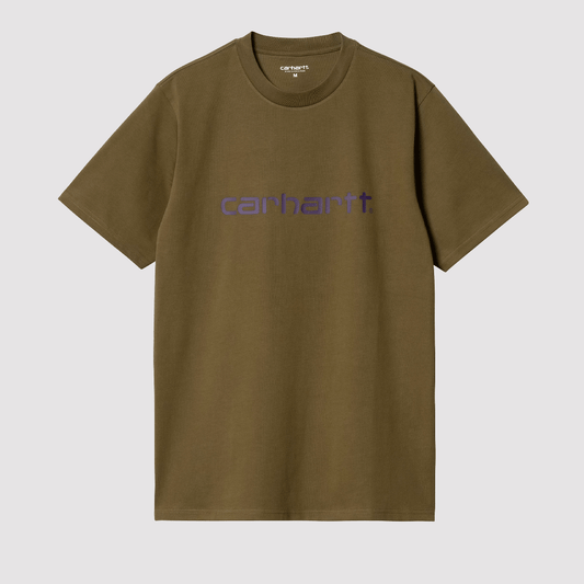 S/S Script T-Shirt Highland / Cassis