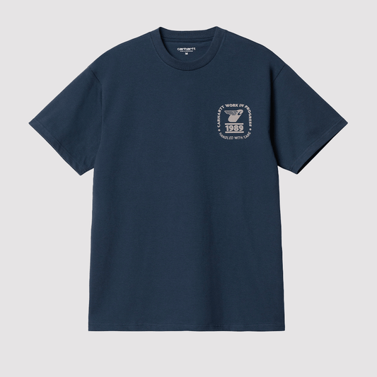 S/S Stamp State T-Shirt Blue / Grey