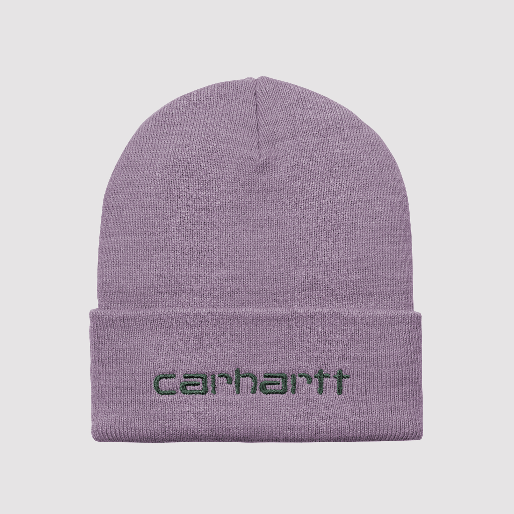 Script Beanie Glassy Purple / Discovery Green