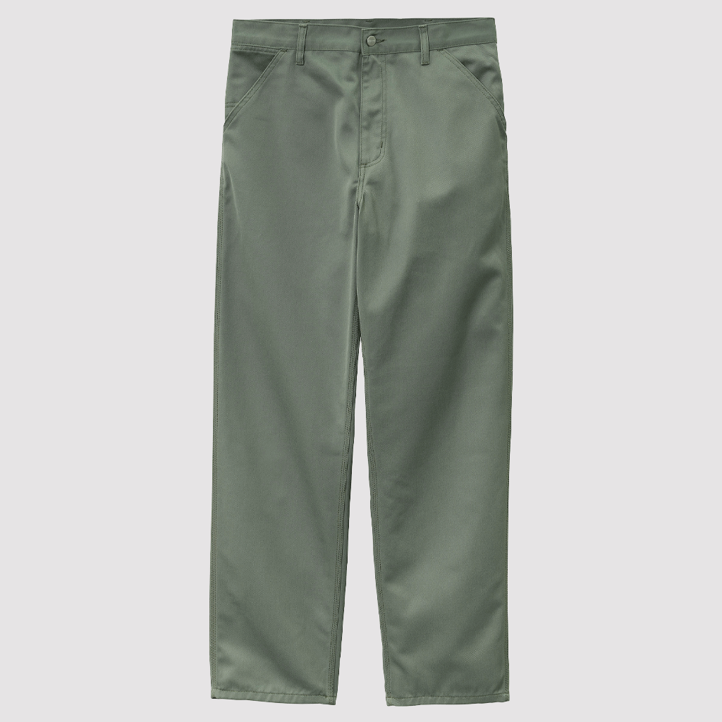 Simple Pant Smoke Green Rinsed