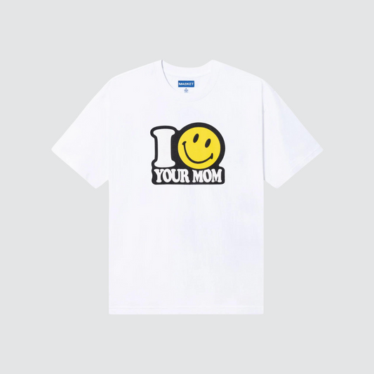 Smiley Your Mom T-Shirt White
