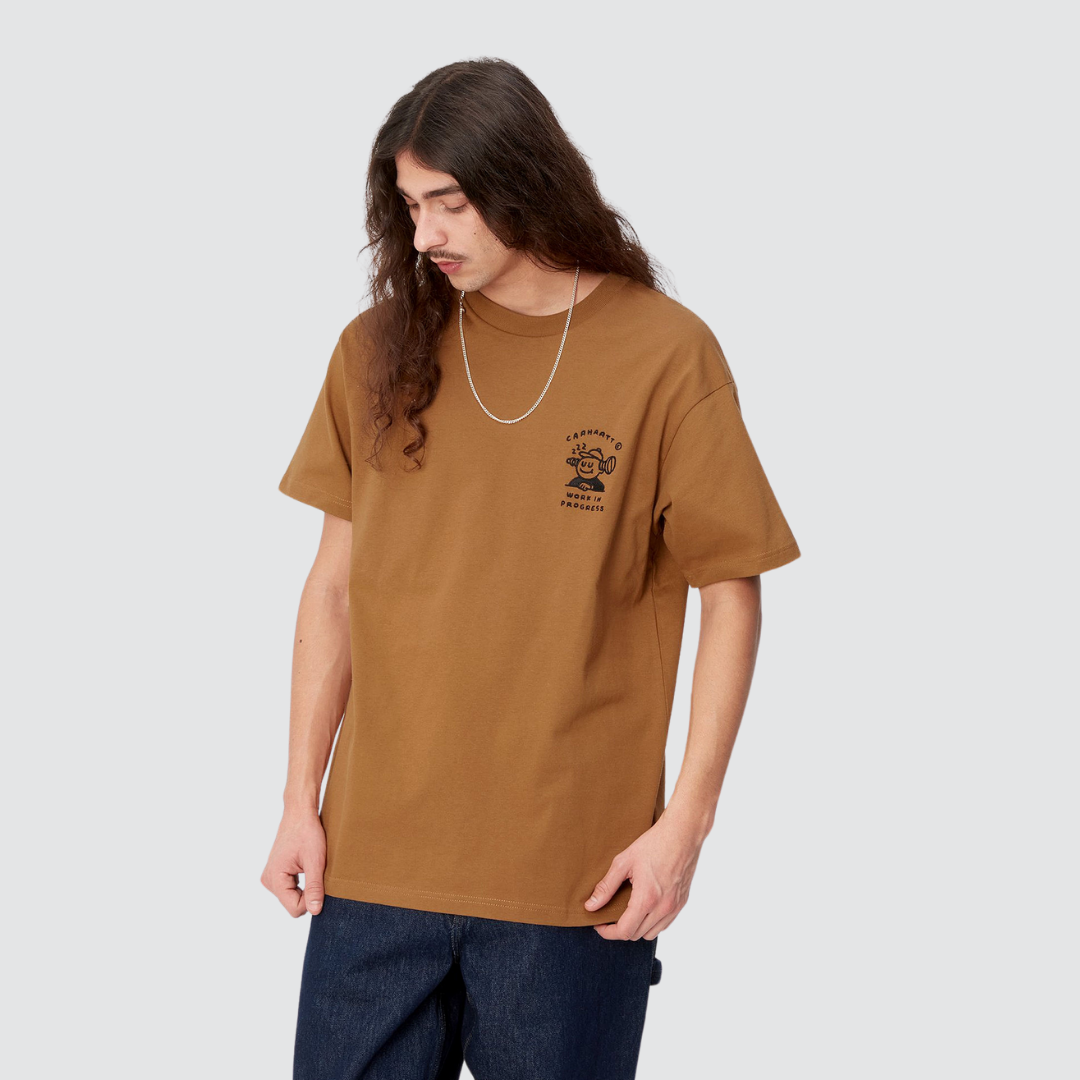 S/S Icons T-Shirt Hamilton Brown / Black