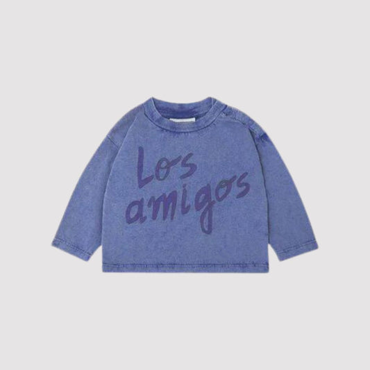 Los Amigos LS Baby T-Shirt Blue
