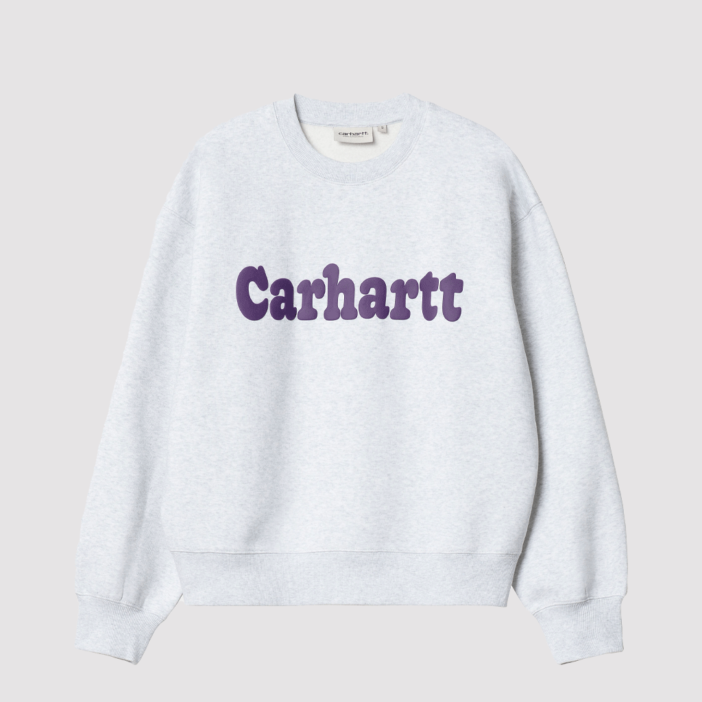 W' Bubbles Sweat Grey Heather / Cassis