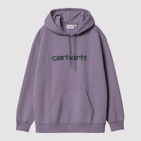 W' Hooded Carhartt Sweat Glassy Purple / Discovery Green