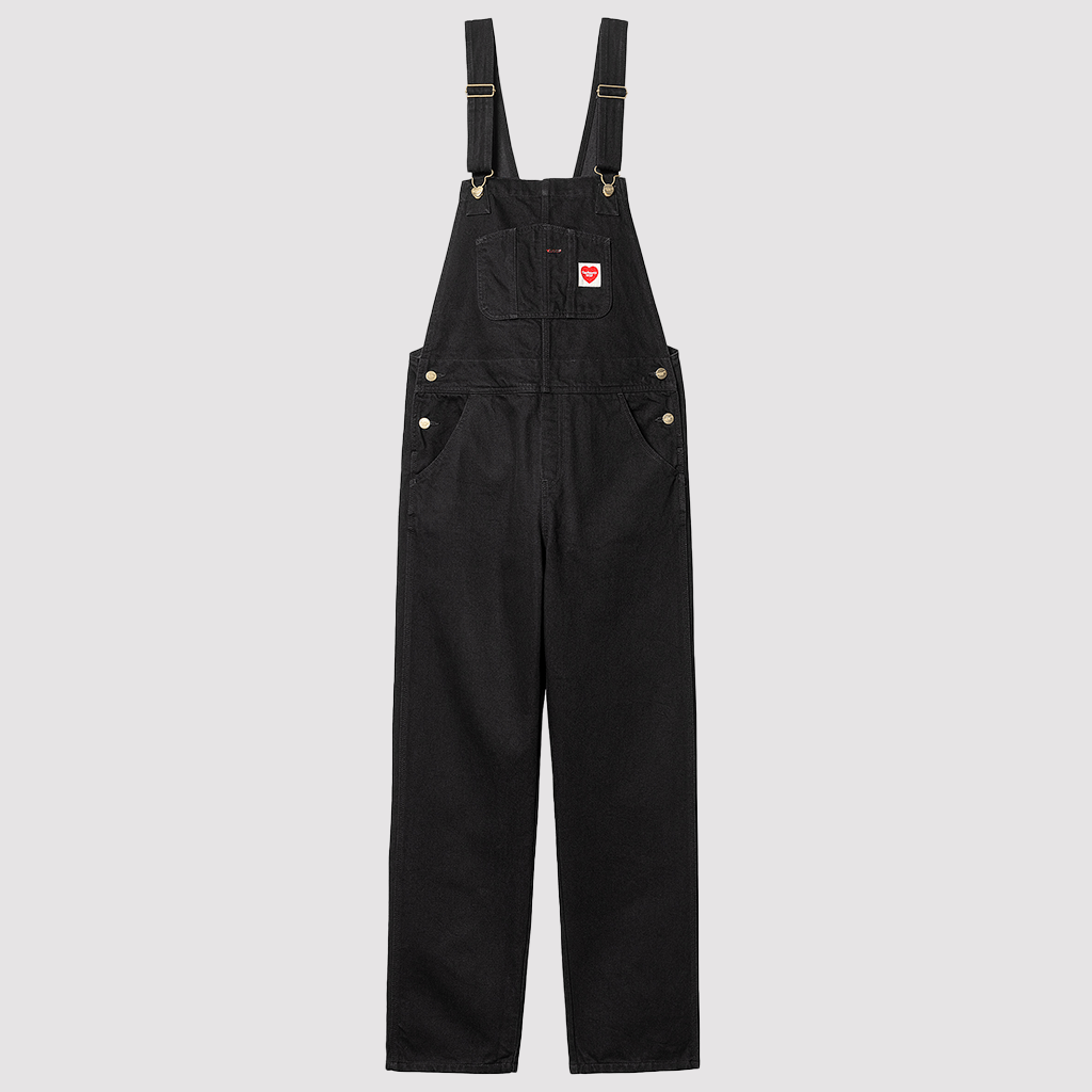 W' Nash Overall Straight Black Rinsed