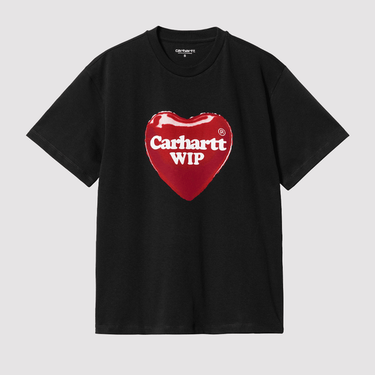 W' S/S Heart Balloon T-Shirt Black
