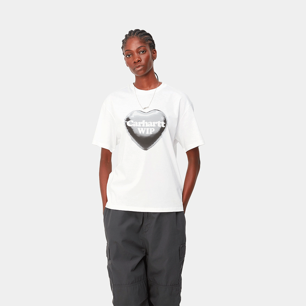 W' S/S Heart Balloon T-Shirt White