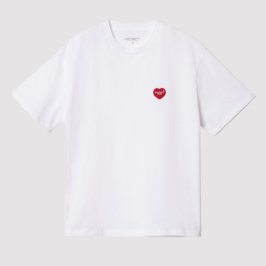 W' S/S Heart Patch T-Shirt White