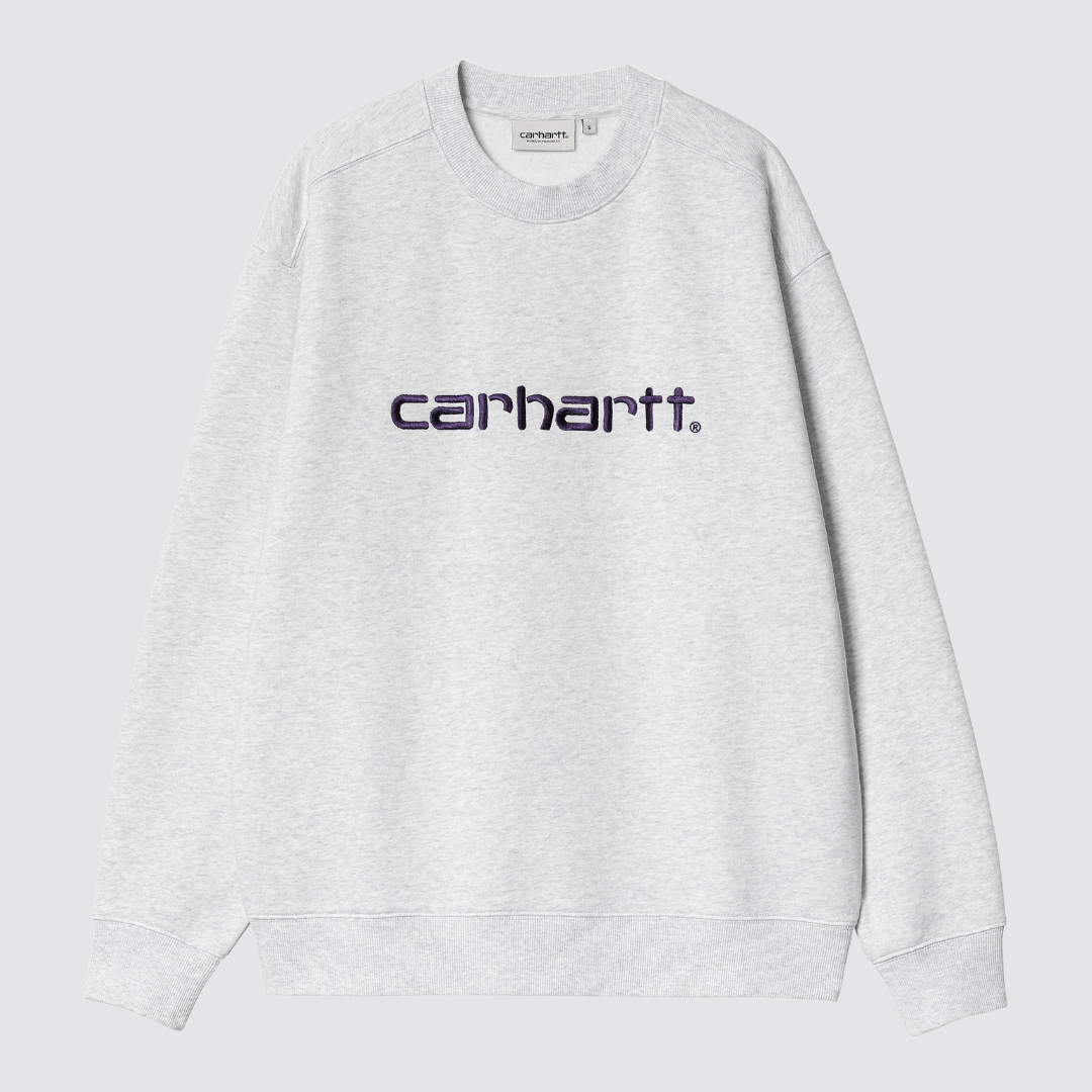 W' Carhartt Sweat Ash Heather / Tyrian