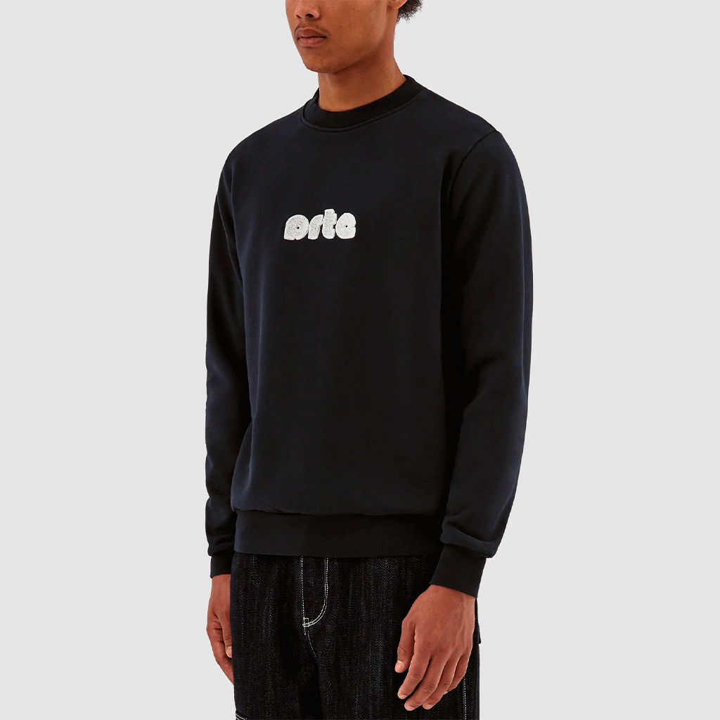 Conrad Front Chenille Logo Crew Navy