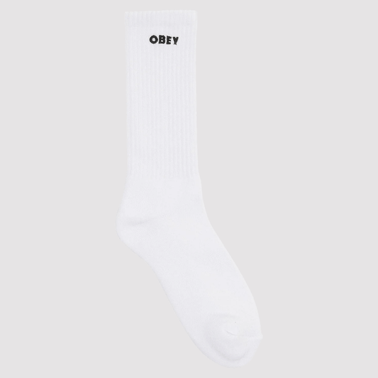Obey Bold Socks White