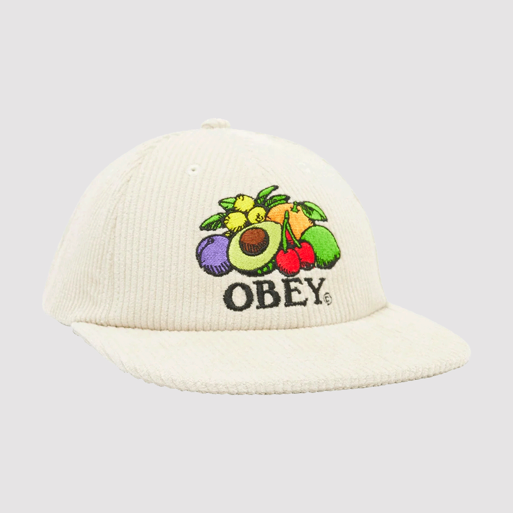 Obey Fruits 6 Panel Snapback Unbleached