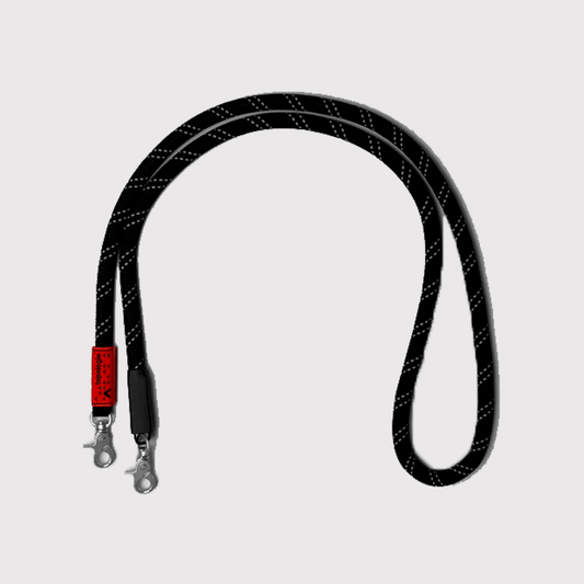 Topologie 10mm Rope Strap Black Reflective