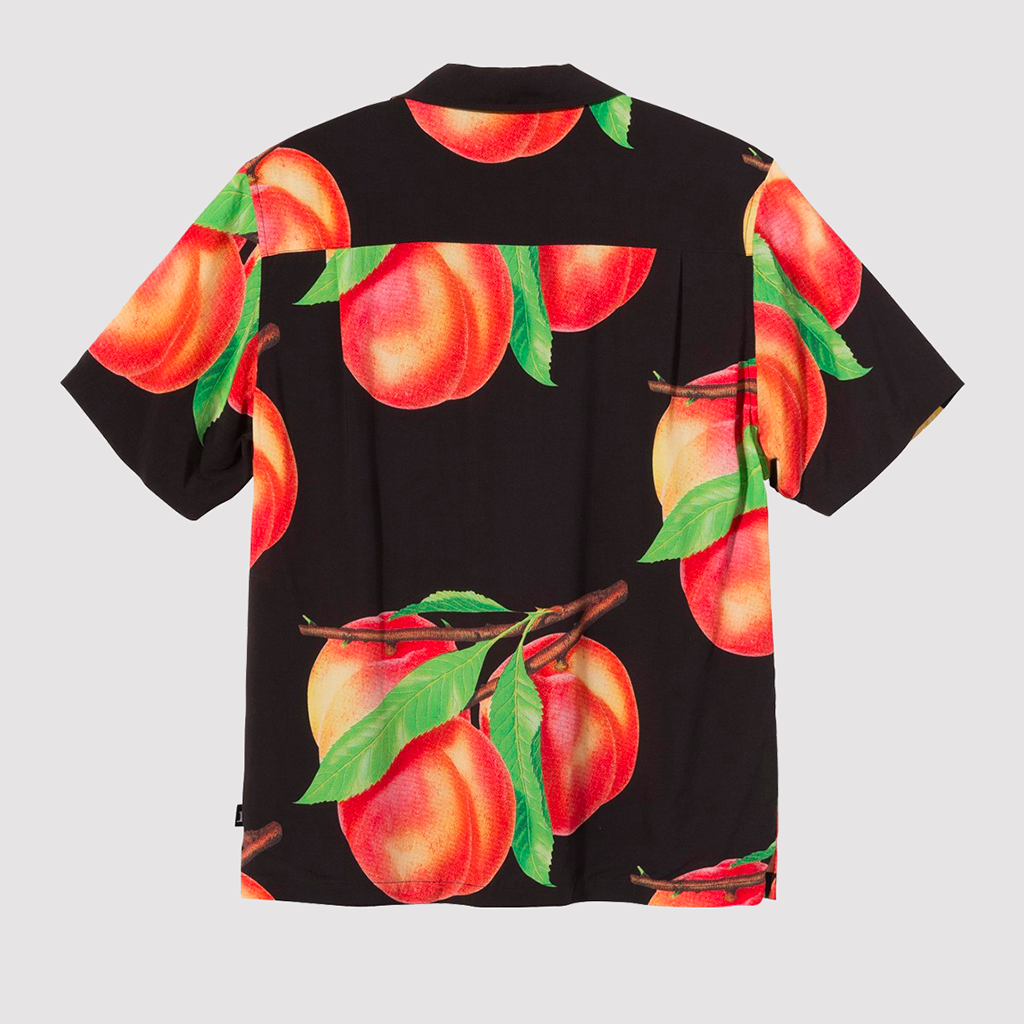 Peach Pattern Shirt Black