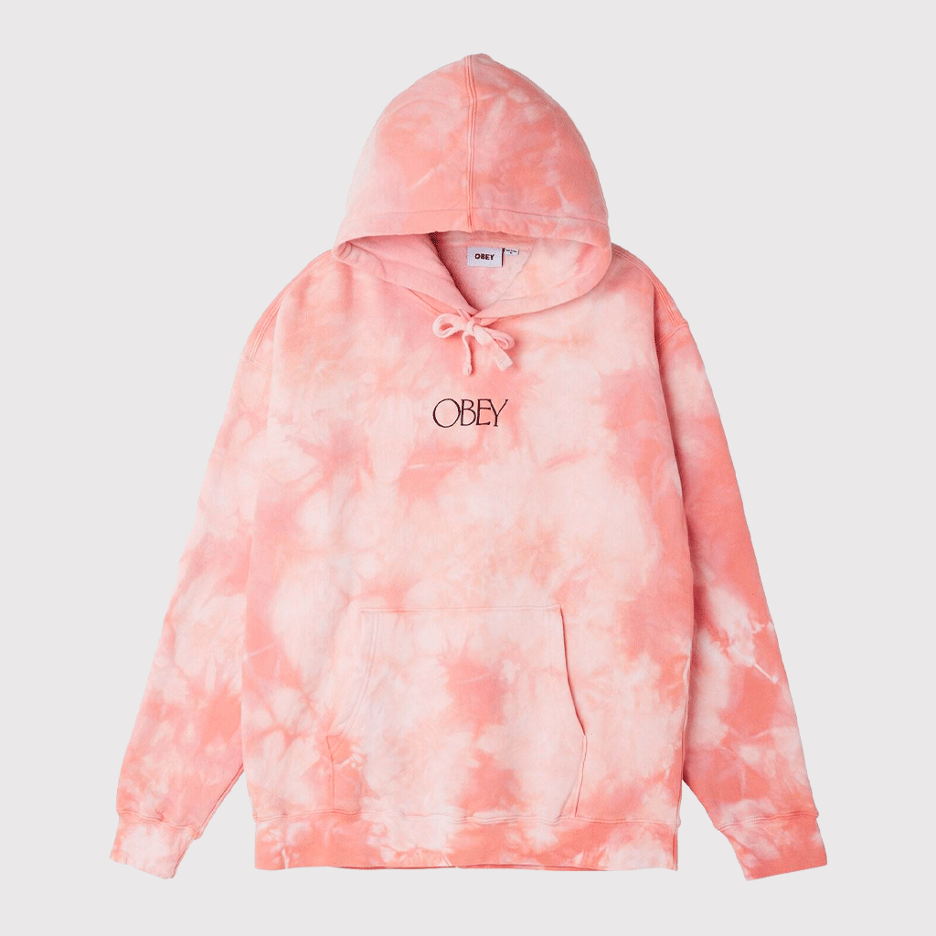 Unlimited Obey Tie Dye Hoodie Copper Coin