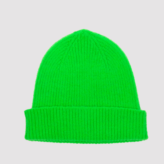 Fluoro Lambswool Barra Hat - Neon Green