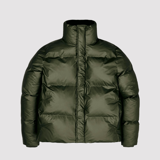 Boxy Puffer Jacket Evergreen