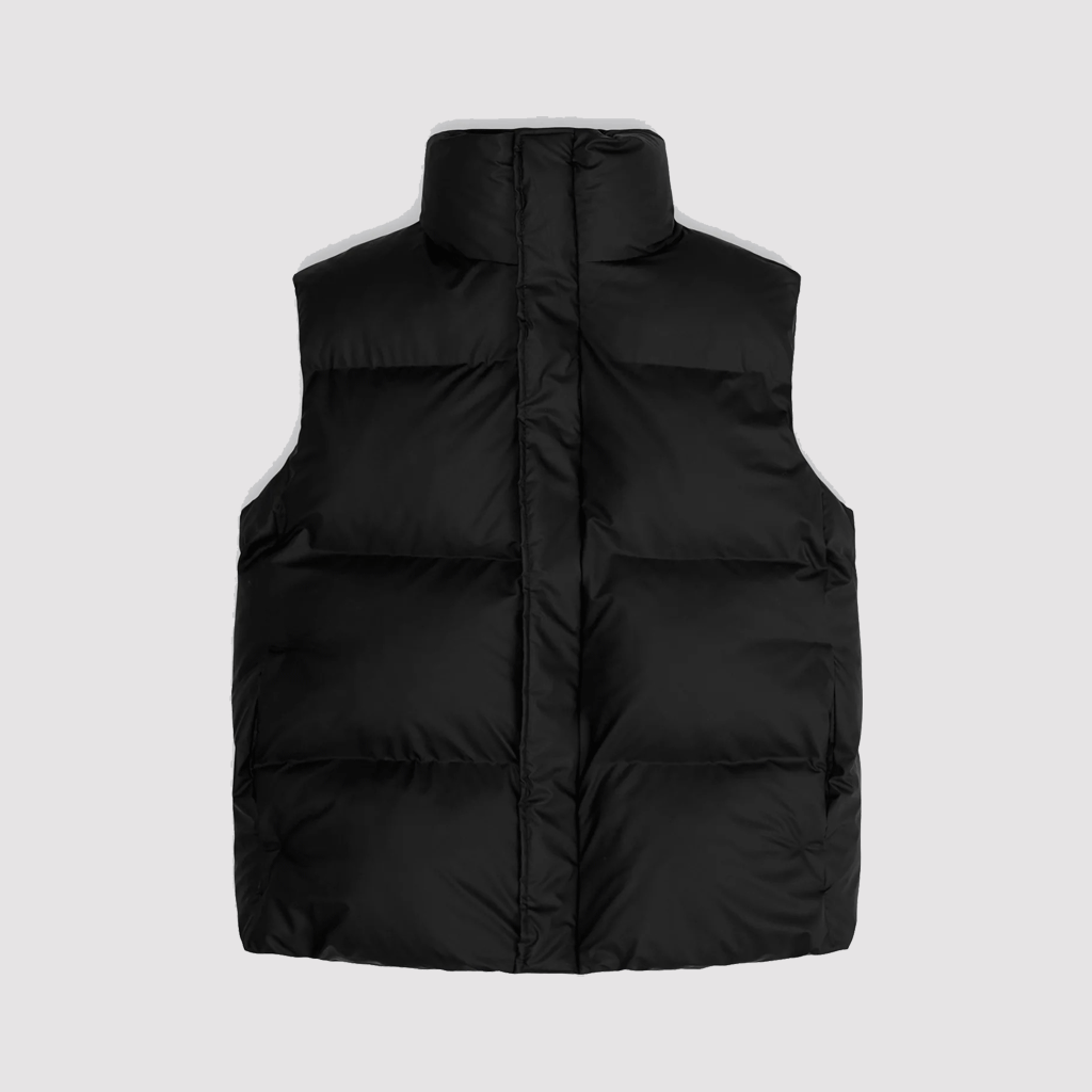 Boxy Puffer Vest Black