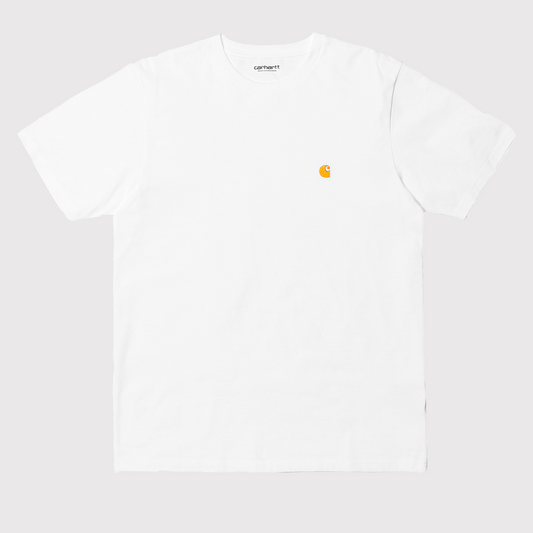 S/S Chase T-Shirt White / Gold