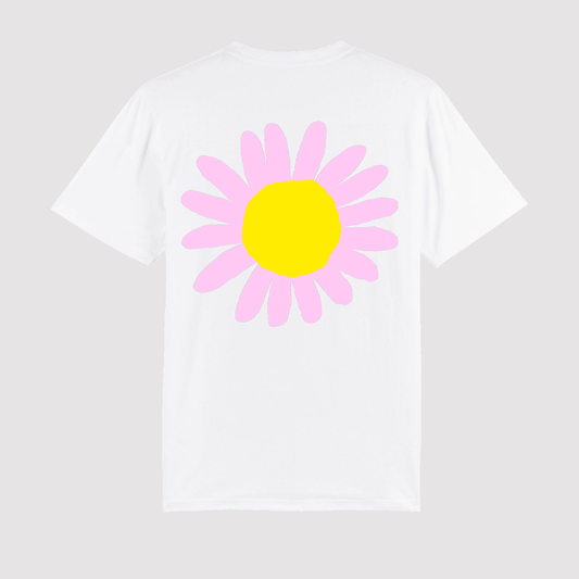 T-Shirt Flower White / Pink