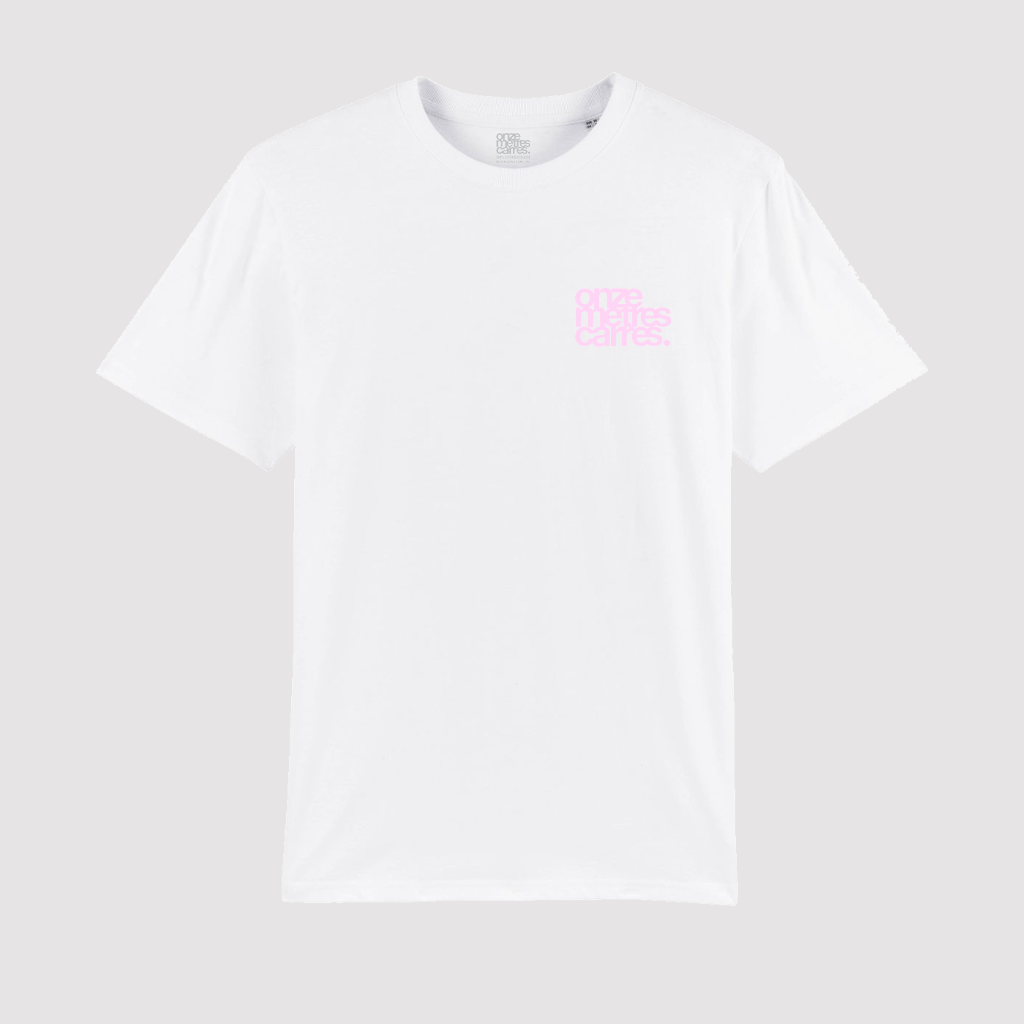 T-Shirt Flower White / Pink