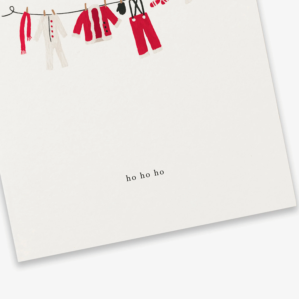 Greeting Card Santa Clothes