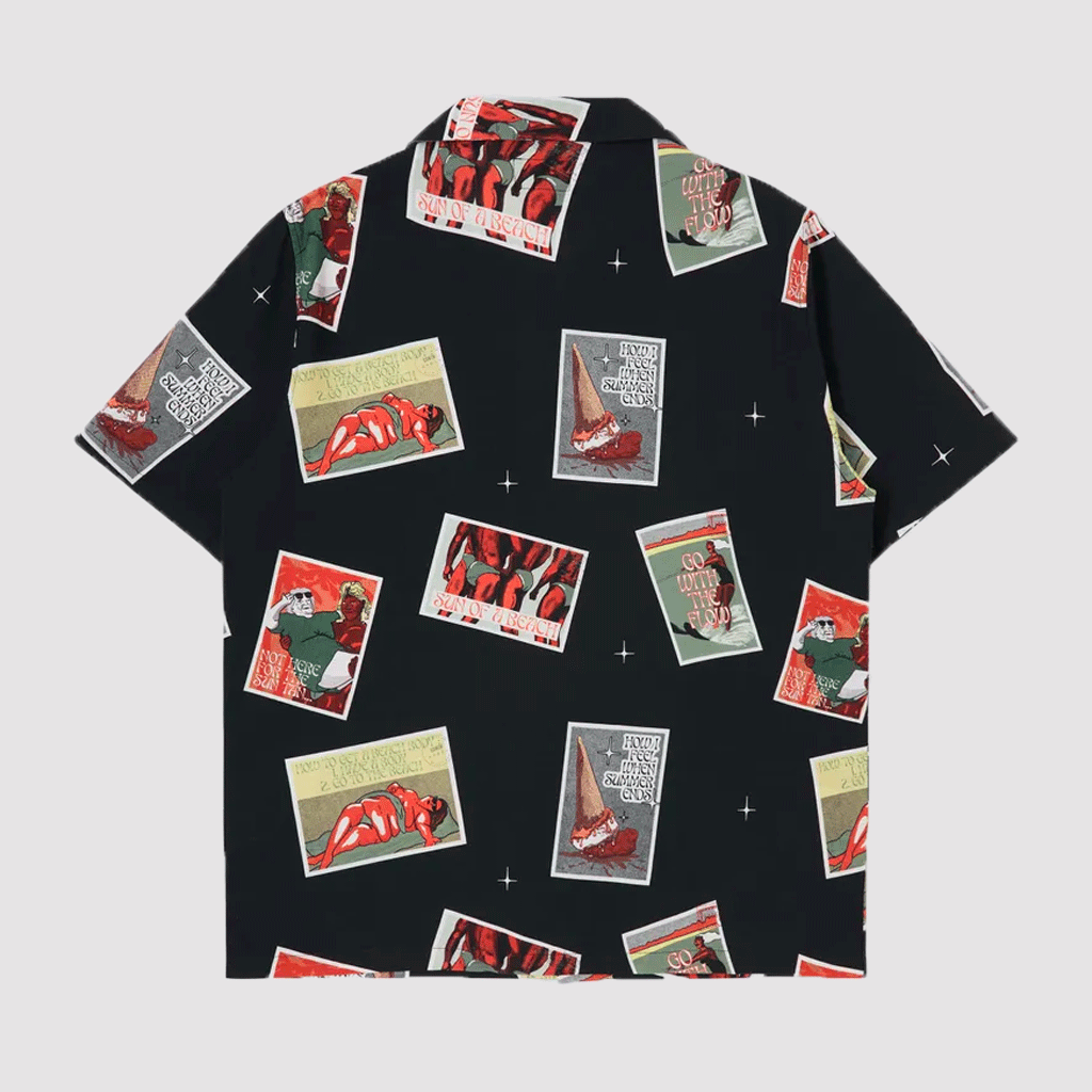 Holidays Shirt SS Multicolor Garment Washed